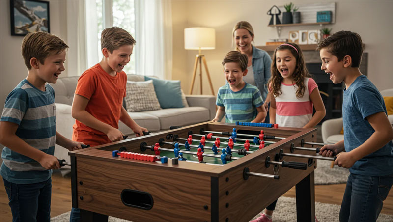 Stolni nogomet za djecu - najbolji stolovi, sigurnost i prednosti