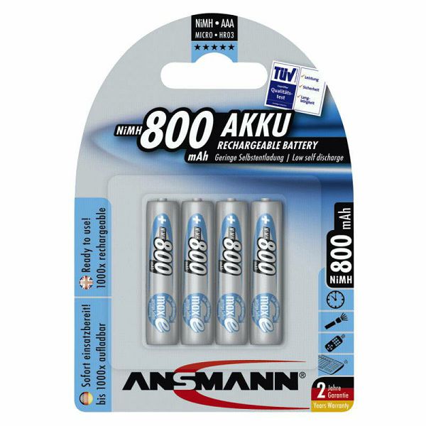 Ansmann maxE NiMH Micro AAA 800 mAh