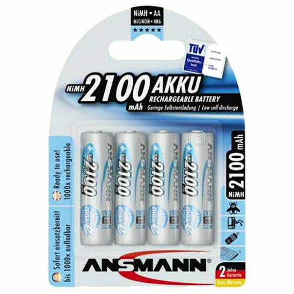 Ansmann maxE NiMH Mignon x4 AA 2100 mAh German