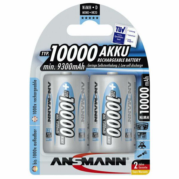 Ansmann NiMH 10000 Mono D 9300 mAh