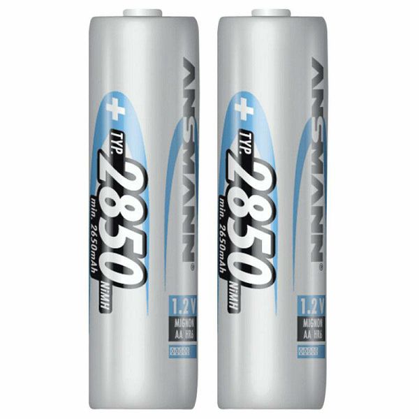Ansmann NiMH 2850 Mignon x2 AA 2650 mAh