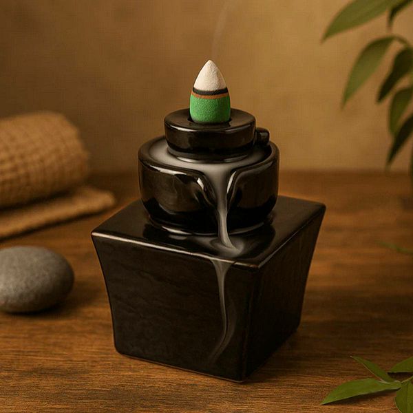 Backflow Incense Burner - Round to Square