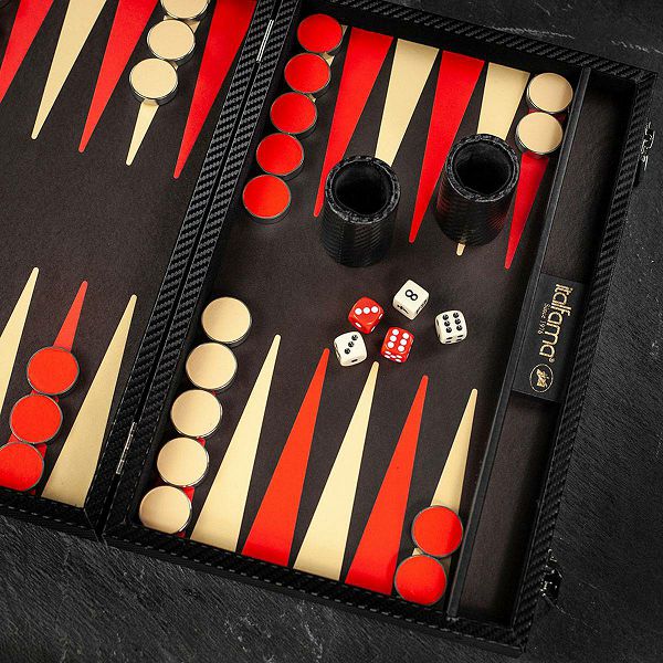 Backgammon Set Carbon Medium