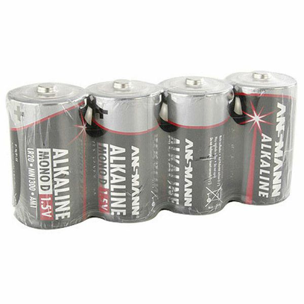 Baterije 1x4 Ansmann Alkaline Mono D LR 14 red-line