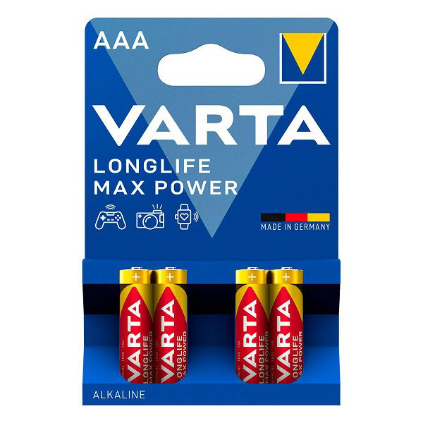 Baterije 1x4 Varta Longlife Max Power Micro AAA LR 03