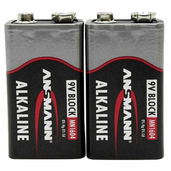Baterije Ansmann x2 Alkaline 9V-Block red-line