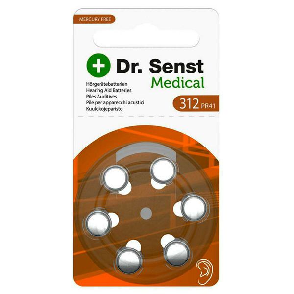 Baterije Dr. Senst Medical 312 (PR41) x6