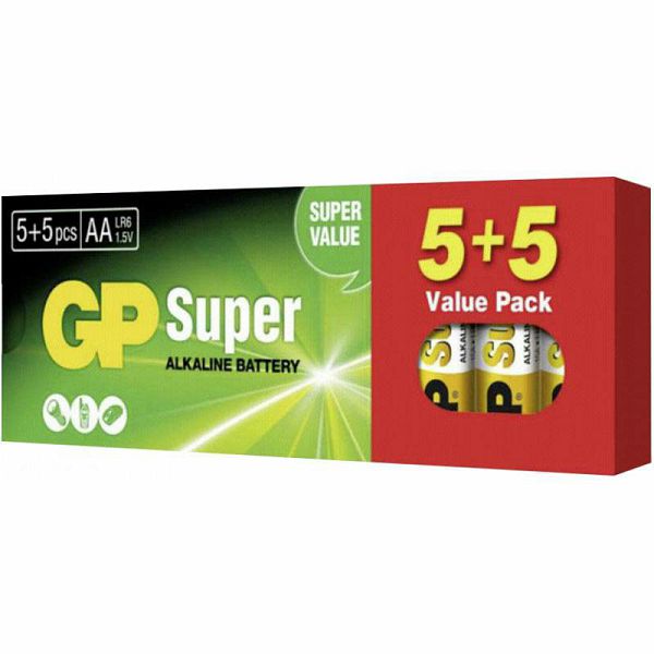 Baterije GP Super Alkaline AA 5+5