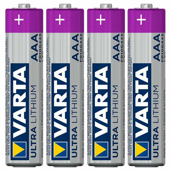 Baterije Lithium Micro AAA LR 03 1x4 Varta Professional