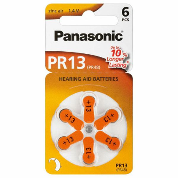 Baterije Panasonic PR 13 Zinc Air x6