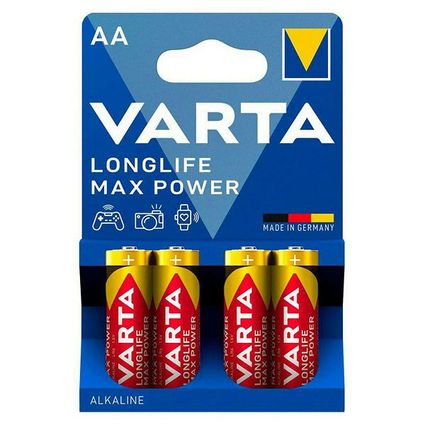 Baterije x4 Varta Longlife Max Power Mignon AA LR06