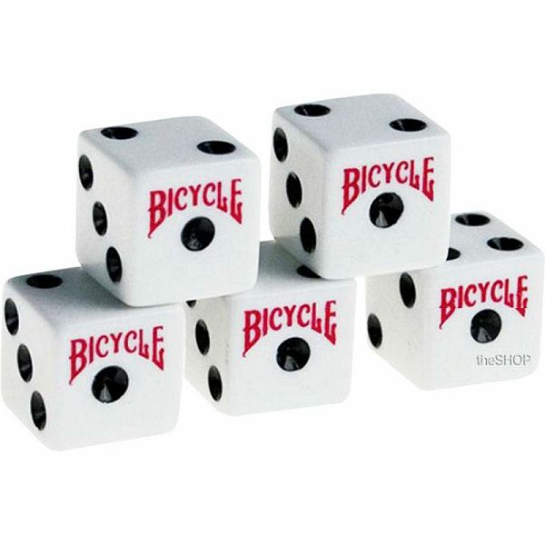 Bicycle kocke bijele 5 komada