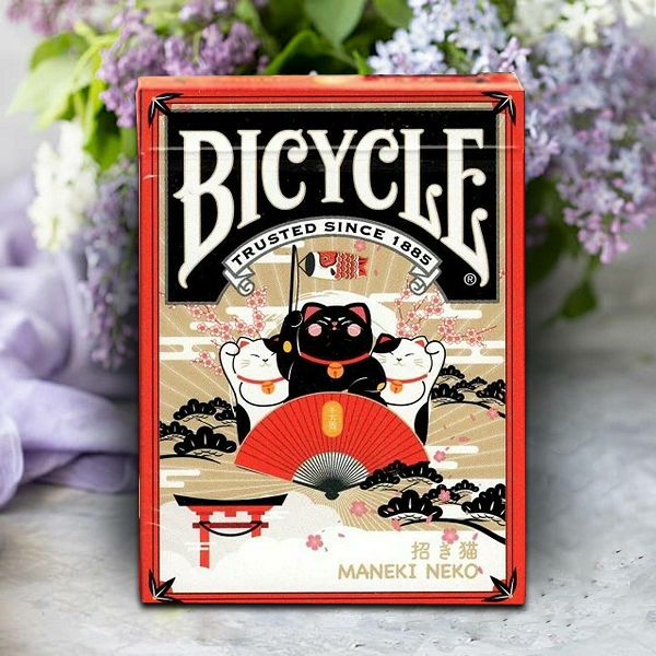 Bicycle Maneki Neko Red