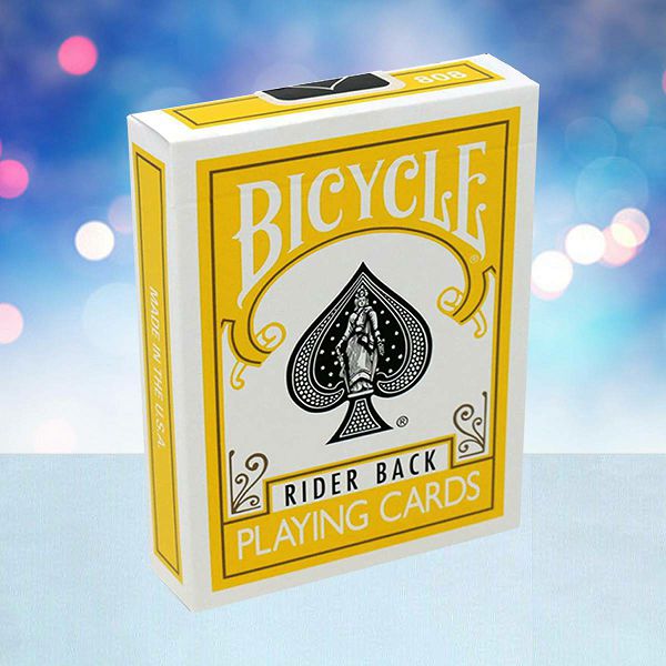 Bicycle Rider Back Yellow