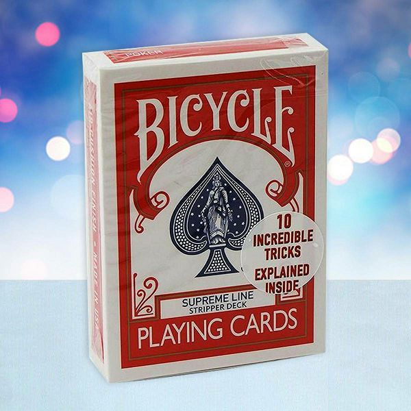 Bicycle Supreme Line Stripper Deck Red