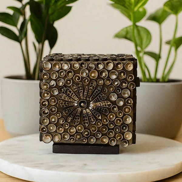 Boho svjetiljka Chocolate Twist Square 15 cm