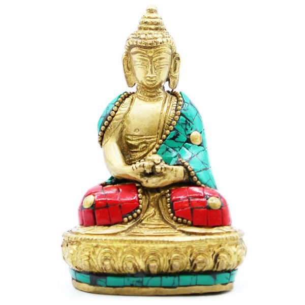 Brass Buddha Amitabha 9.5 cm