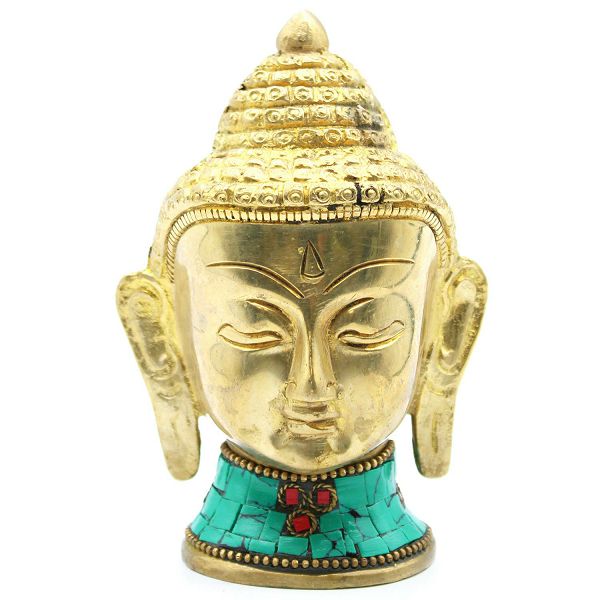 Brass Buddha Head 5 cm