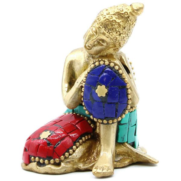 Brass Buddha Thinking 6.5 cm 