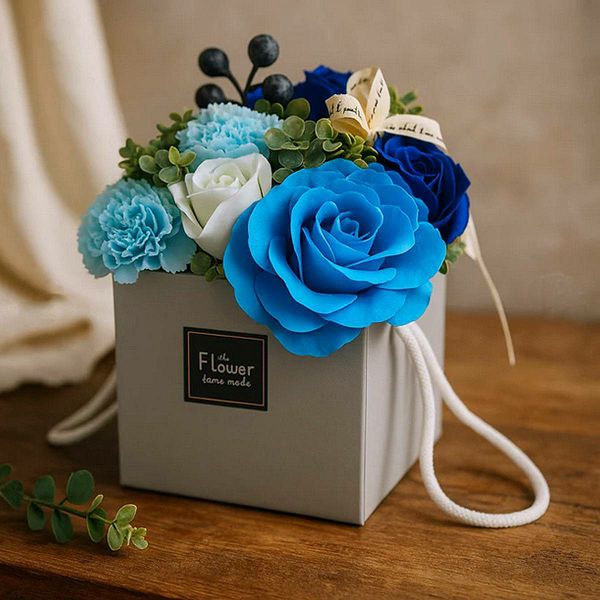 Buket cvijeća od sapuna - Blue Wedding