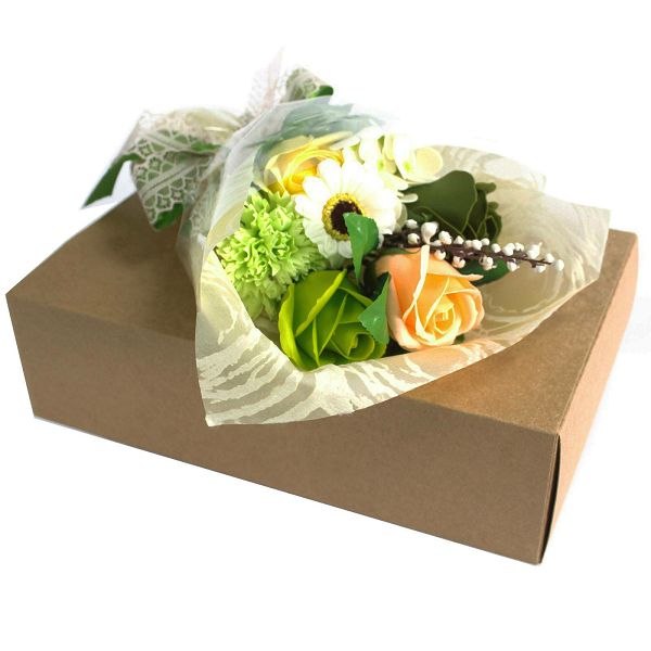 Buket cvijeća od sapuna - Green (Box)