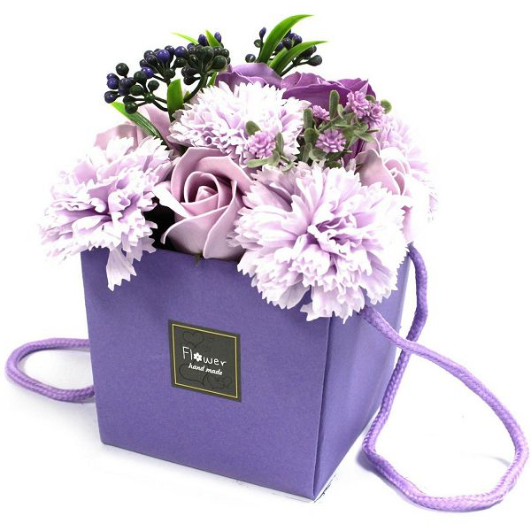 Buket cvijeća od sapuna - Lavender Rose & Carnation