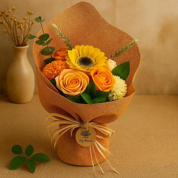 Buket cvijeća od sapuna - Orange