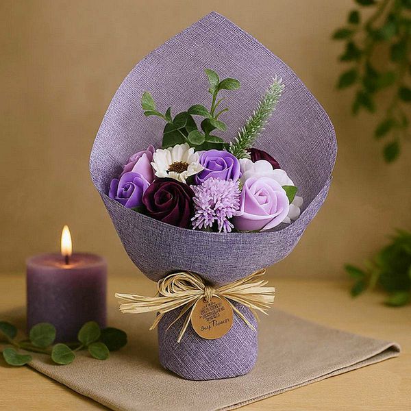 Buket cvijeća od sapuna - Purple