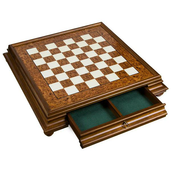 Šahovska ploča Box Briar Elm 61 x 61 cm