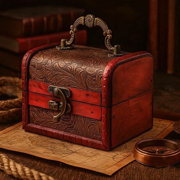 Colonial Box Floral Embossed