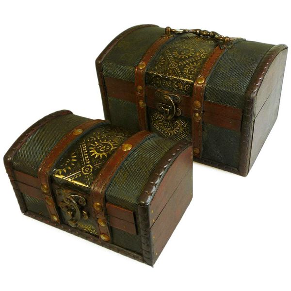 Colonial Boxes Metal Embossed x2