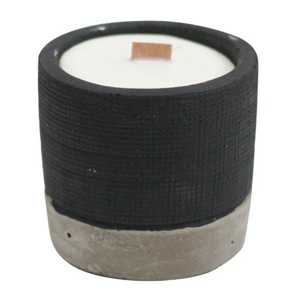 Concrete Soy Candle Black Brandy Butter 