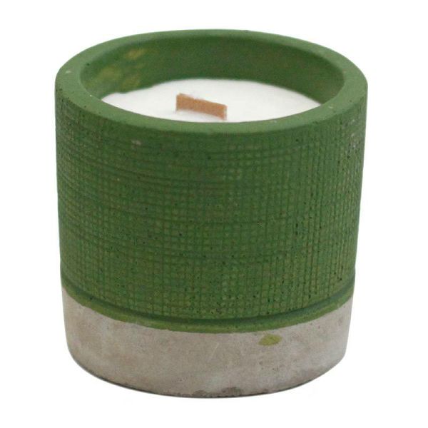 Concrete Soy Candle Green Sea Moss & Herbs 