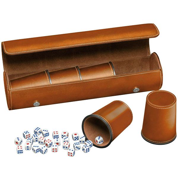 Dice cup set Brown