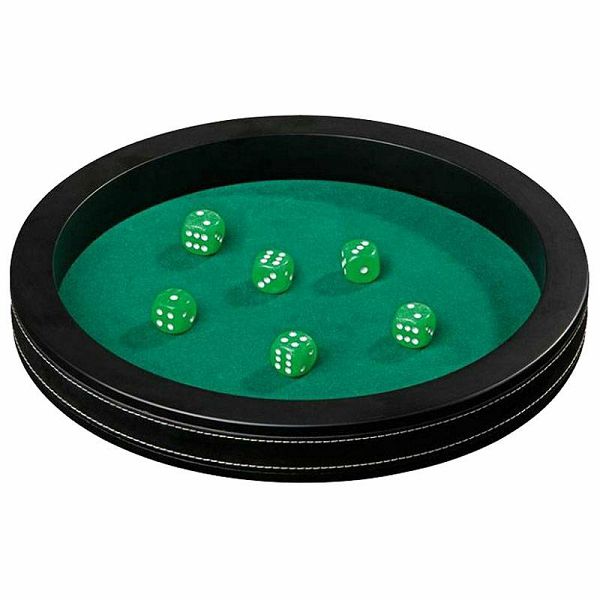 Dice Tray Synthetic Leather Large 35 cm