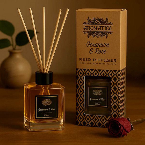 Difuzor eteričnih ulja Geranija & Ruža 200 ml