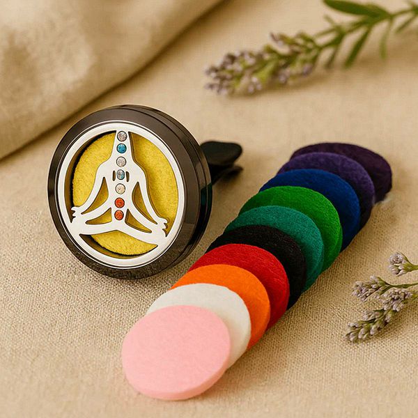 Difuzor za auto Pewter Yoga Chakra 30 mm