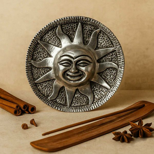 Držač mirisnih štapića Aluminium Sun 9 cm