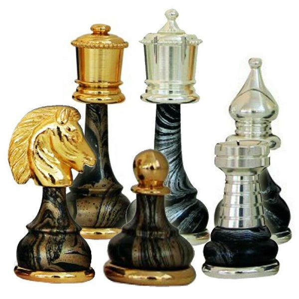 Fantasy Classic Staunton Gold & Silver 3.5"