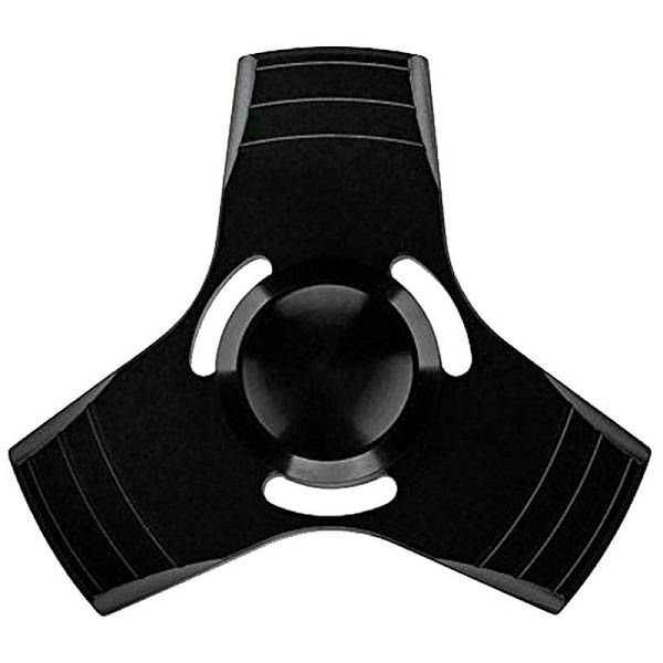 Fidget Spinner Tri-Metal Black