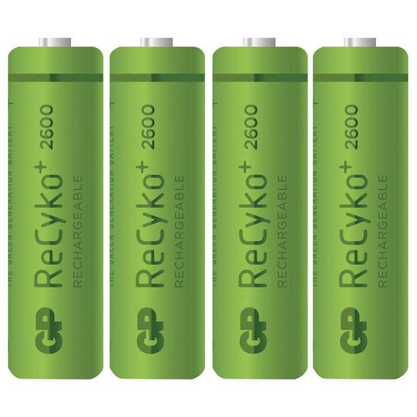 GP ReCyko+ NiMH x4 AA 2600 mAh