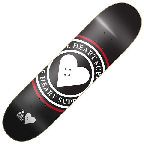 Heart Supply Insignia Skateboard Deck Black 8"