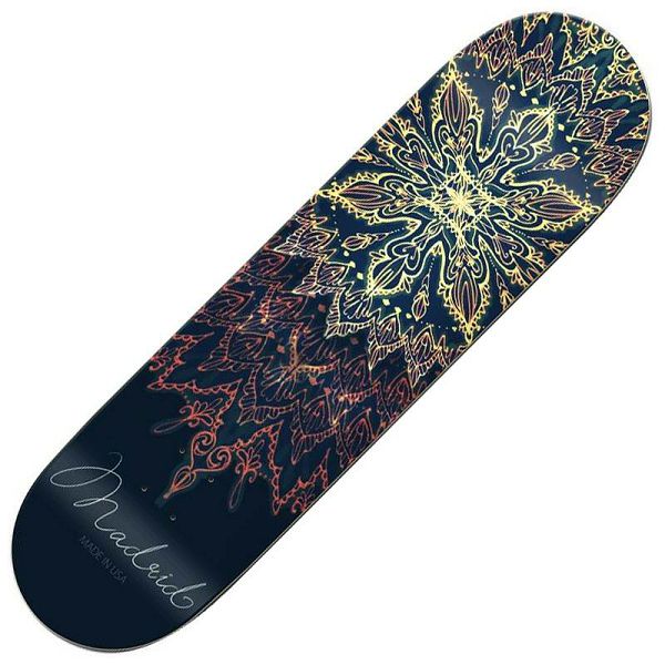 Madrid Skateboard Deck Mandala 7.75"