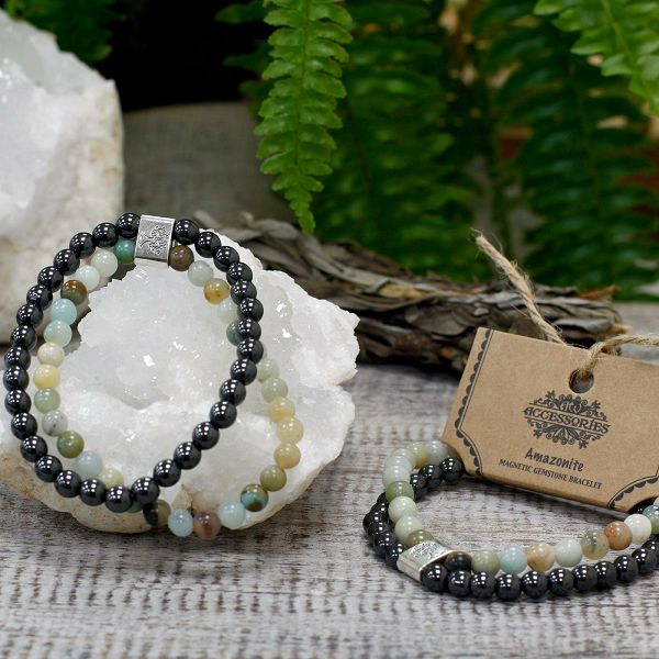 Narukvica Magnetic Gemstone - Amazonite 