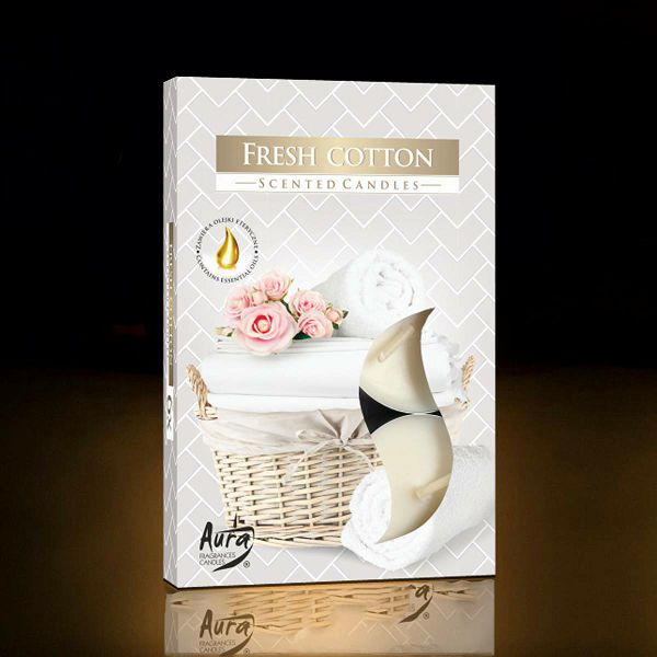 Mirisne svijeće lučice - Fresh Cotton x6