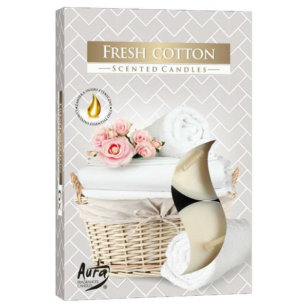 Mirisne svijeće lučice - Fresh Cotton x6