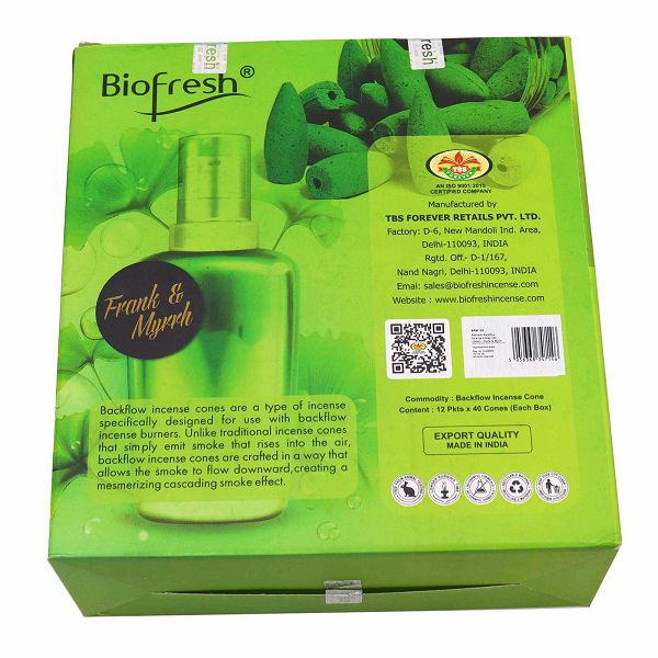 Mirisni čunjići Biofresh Backflow Tamjan & Smirna