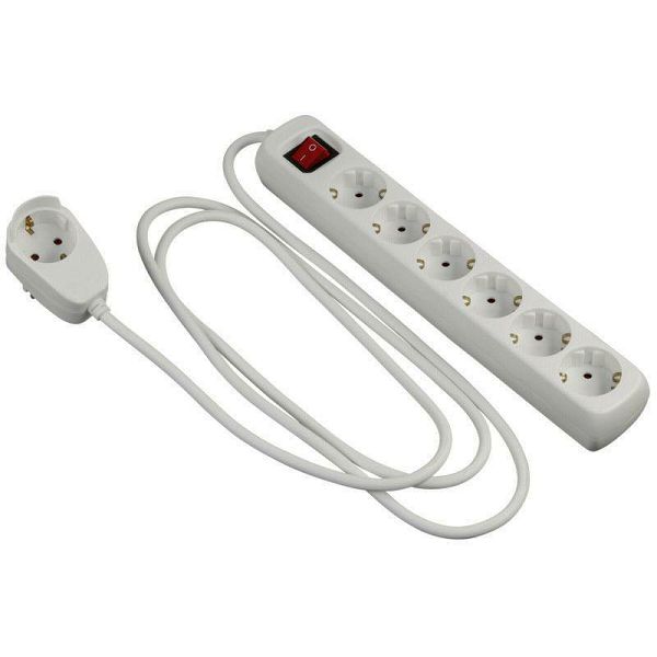 Multiple Socket PowerSplit 6-fold 2m