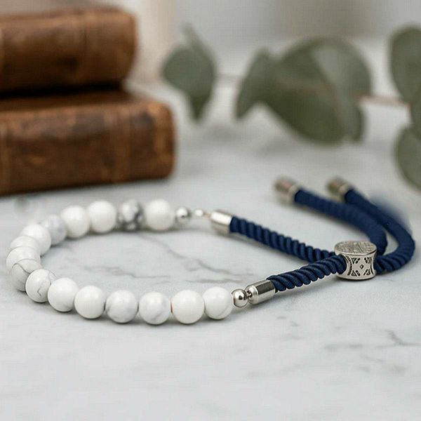 Narukvica 925 Silver White Howlite