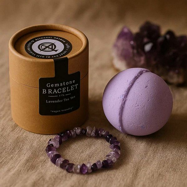 Narukvica Ametist & Bombica za kupanje